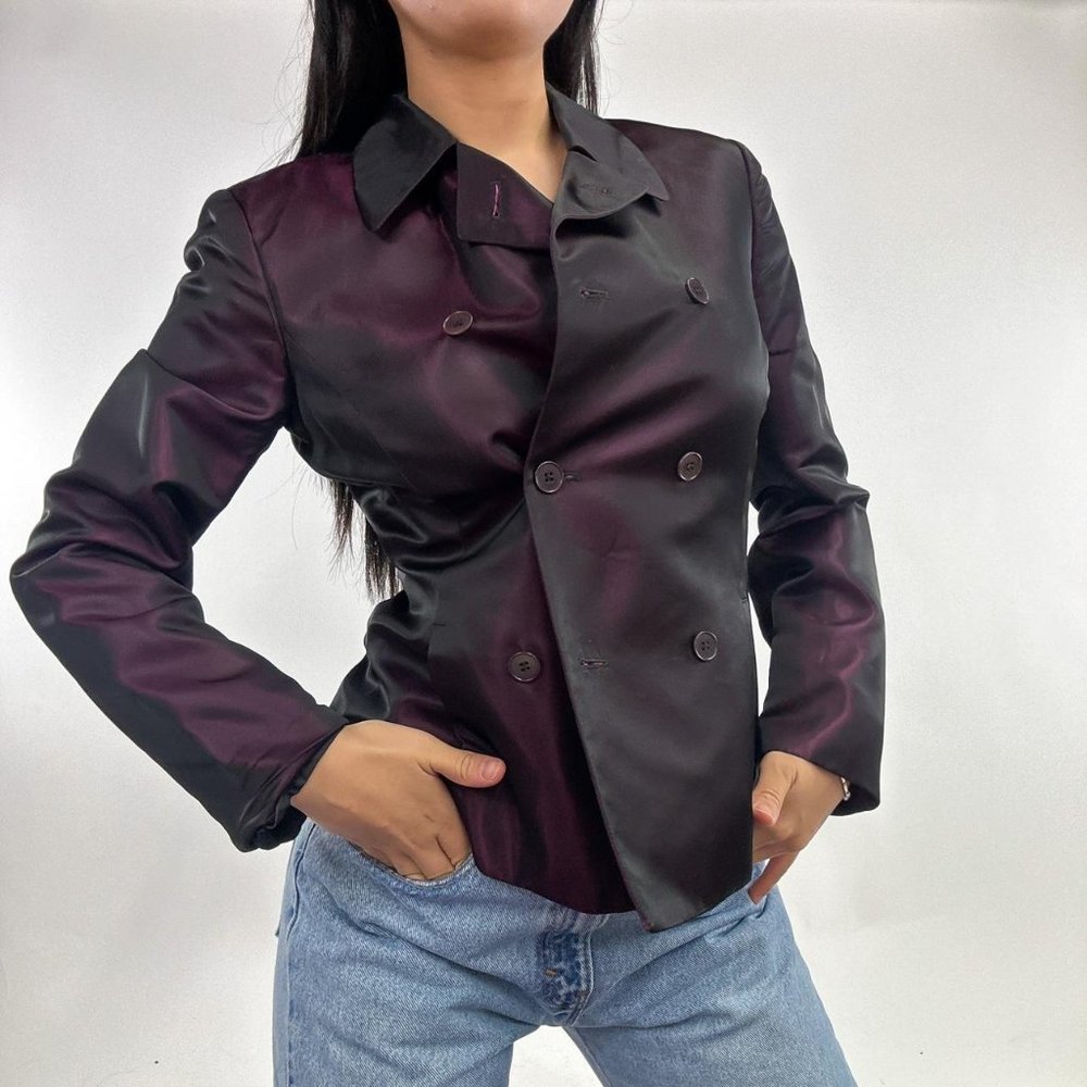 RARE Vintage Calvin Klein Taffeta Blazer Jacket